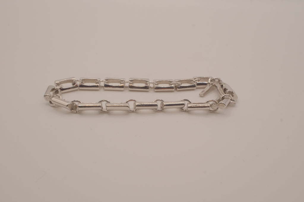 Reworked D'Orlan chunky rectangular link chain bracelet