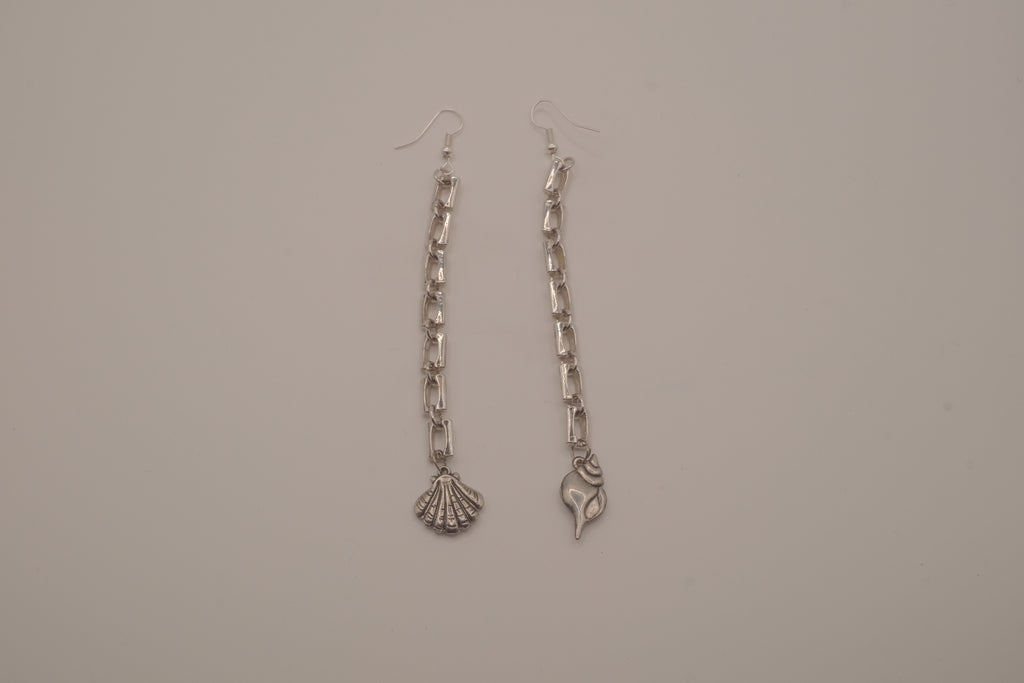 Reworked D'Orlan Asymmetrical Dangle earrings