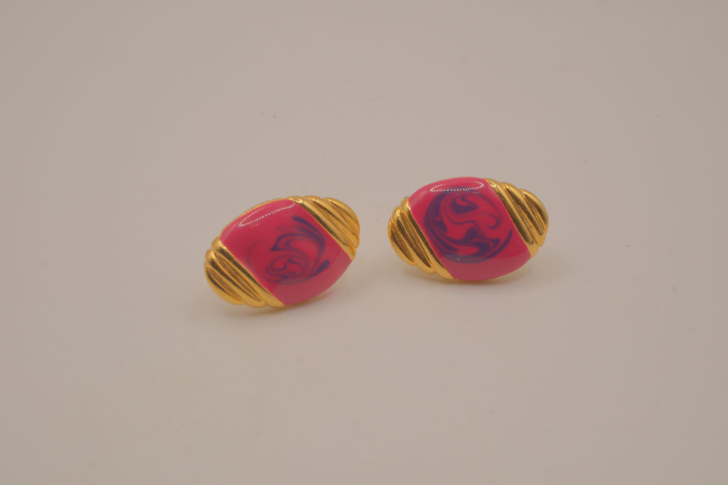 Vintage 1980s gold-tone stud earrings