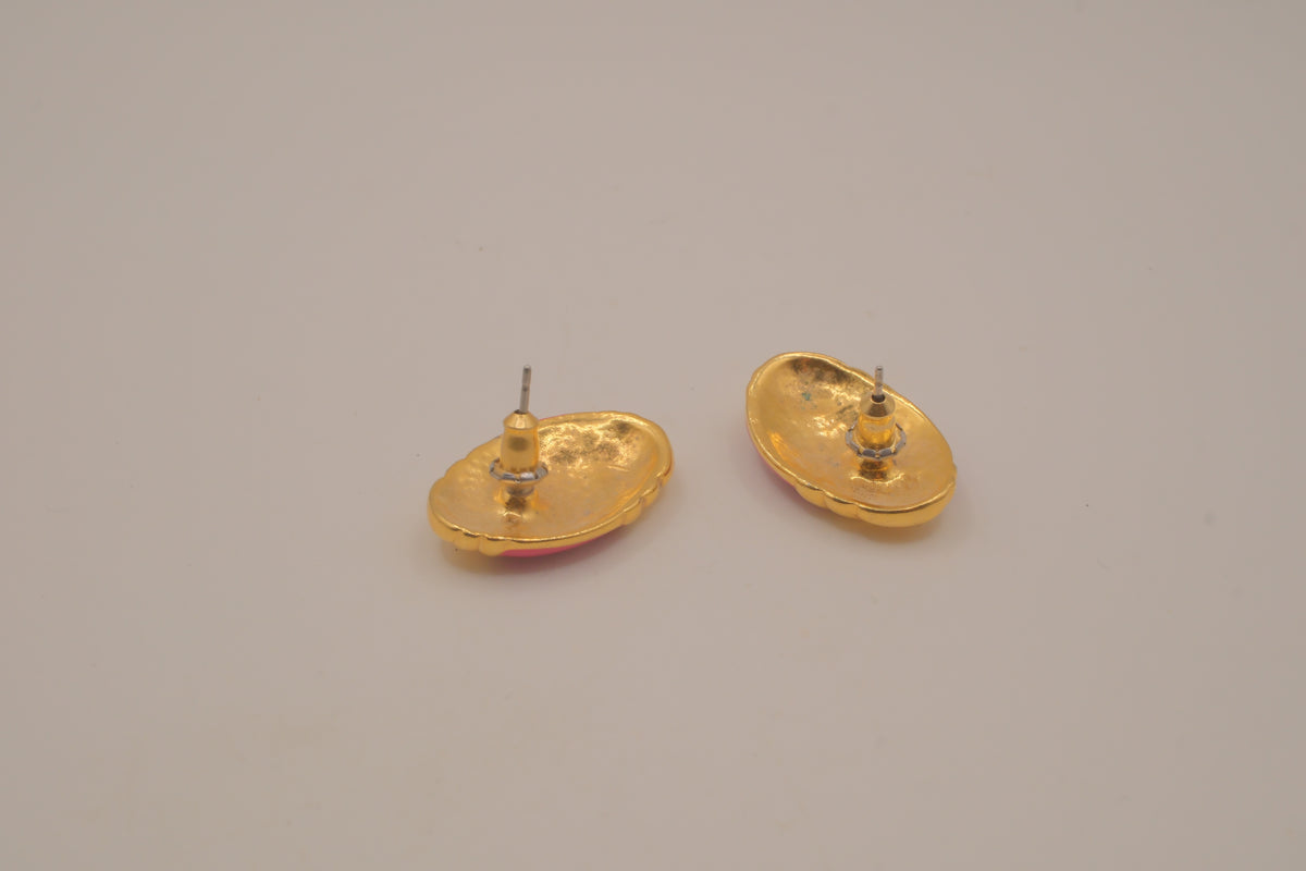 Vintage 1980s gold-tone stud earrings