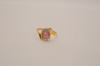 Vintage yellow gold bypass ring