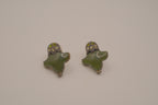 Vintage Sage green stud earrings
