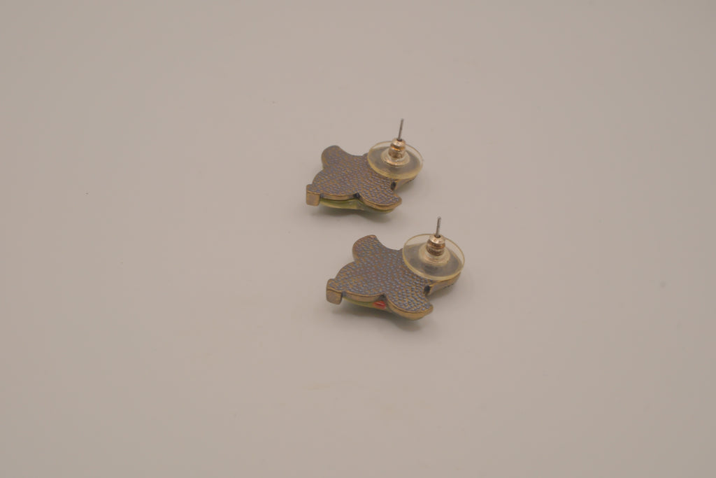 Vintage Sage green stud earrings
