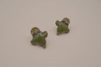 Vintage Sage green stud earrings