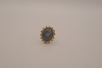 Vintage Blue agate stone ring