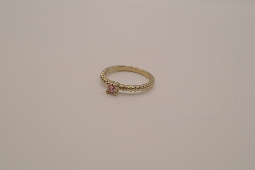 Dainty gold stacking ring