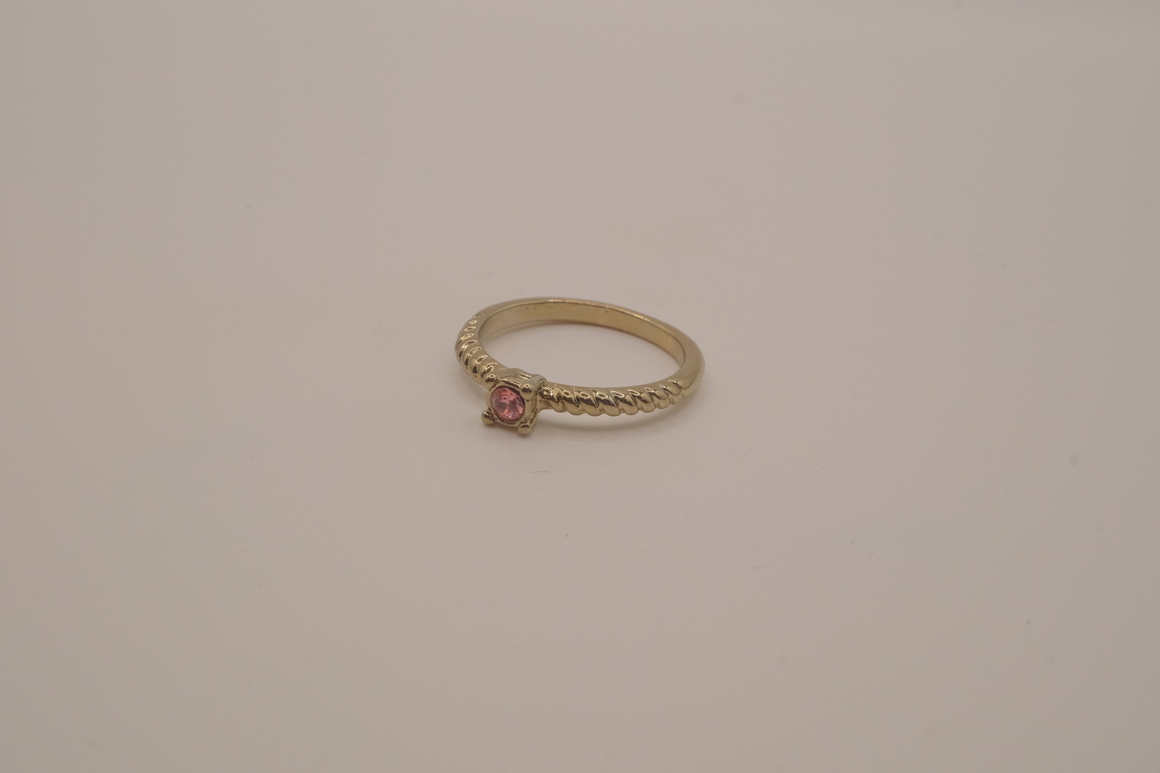 Dainty gold stacking ring