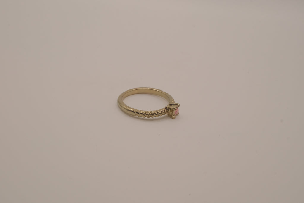 Dainty gold stacking ring