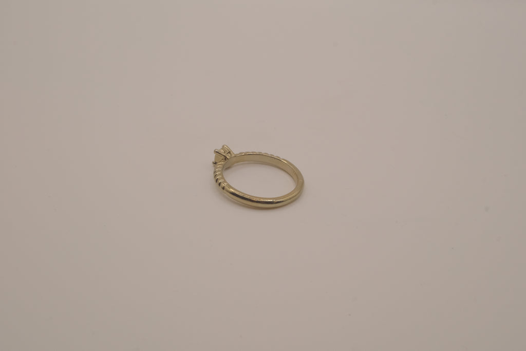 Dainty gold stacking ring