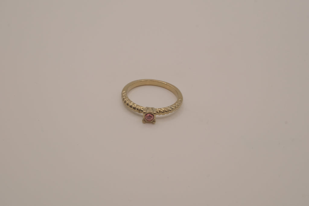 Dainty gold stacking ring