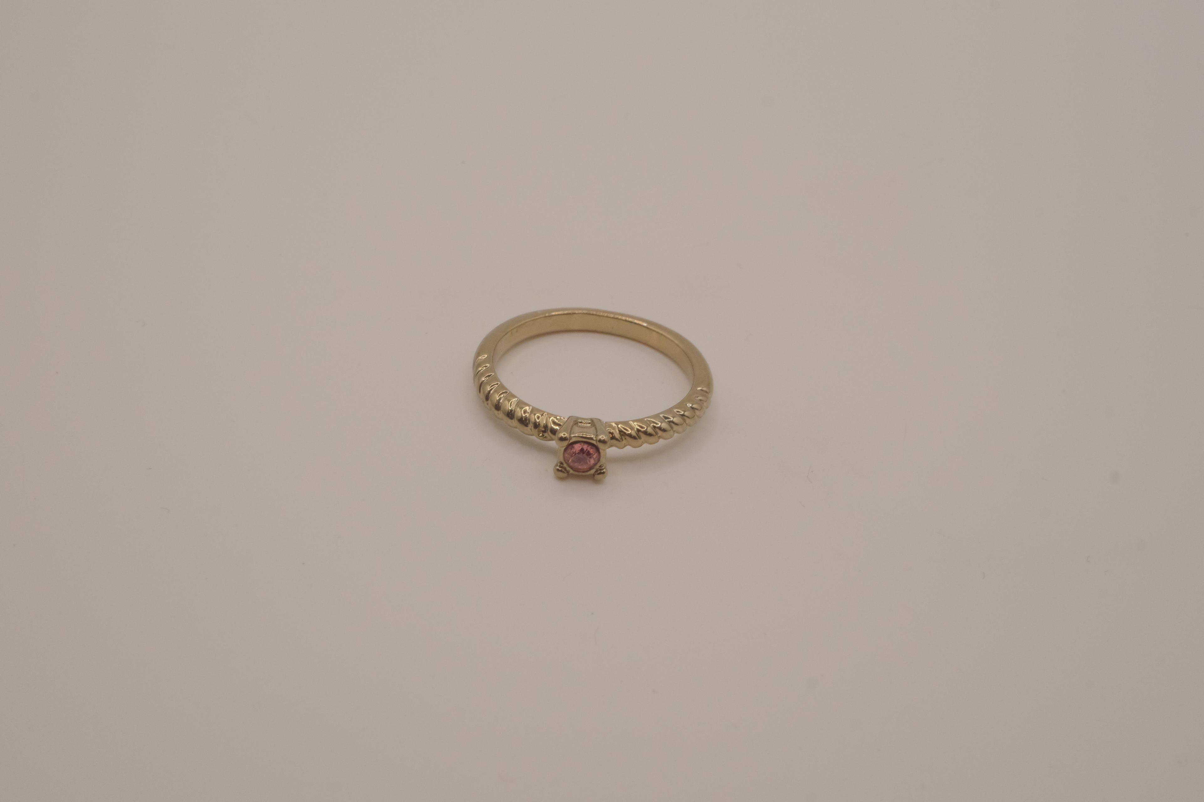 Dainty gold stacking ring