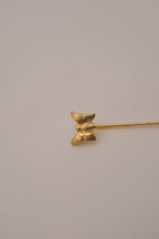 Vintage gold-tone butterfly stick pin