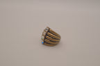 Lia Sophia "Diverge" antiqued brass-tone cocktail ring