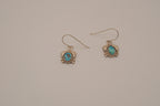 Sterling silver turquoise dangle earrings
