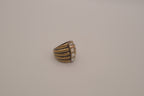 Lia Sophia "Diverge" antiqued brass-tone cocktail ring