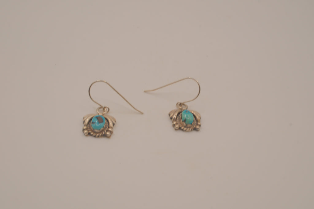 Sterling silver turquoise dangle earrings