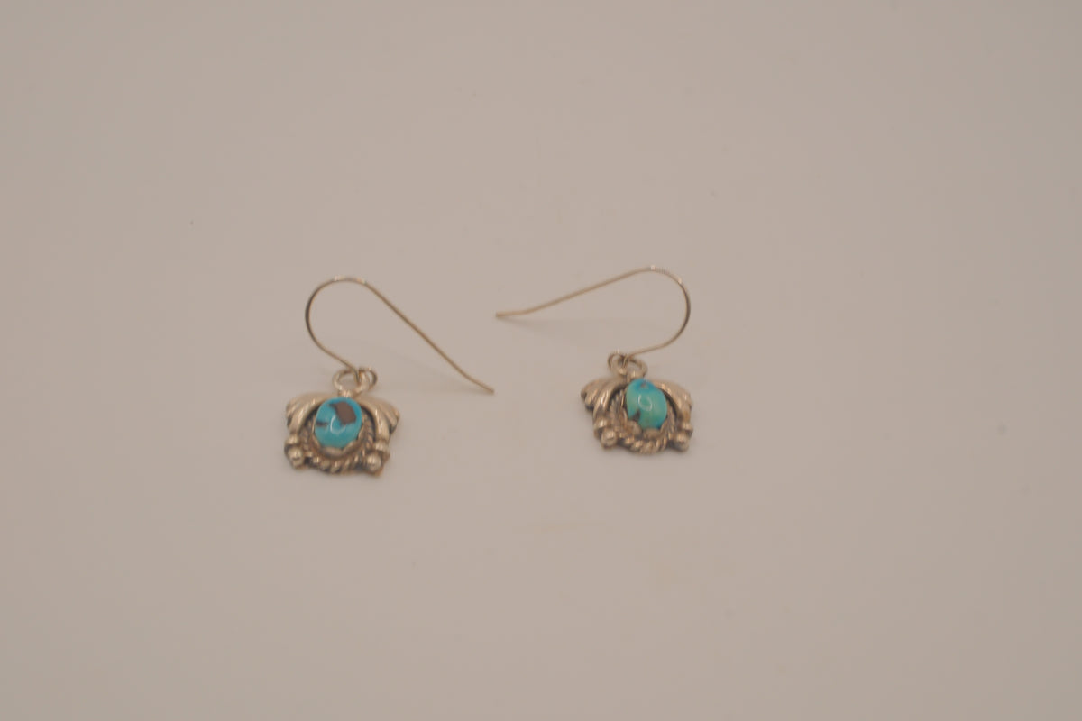 Sterling silver turquoise dangle earrings