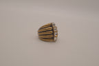 Lia Sophia "Diverge" antiqued brass-tone cocktail ring