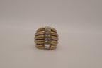 Lia Sophia "Diverge" antiqued brass-tone cocktail ring