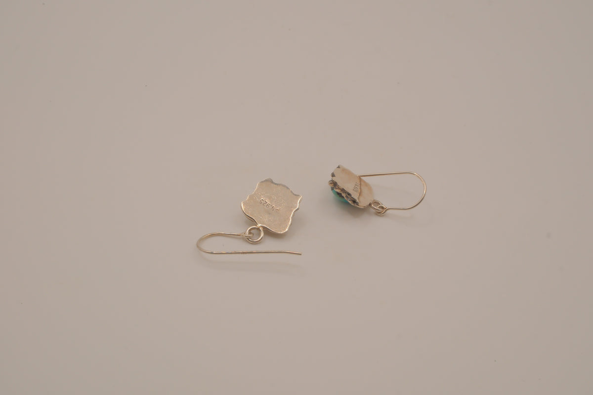 Sterling silver turquoise dangle earrings