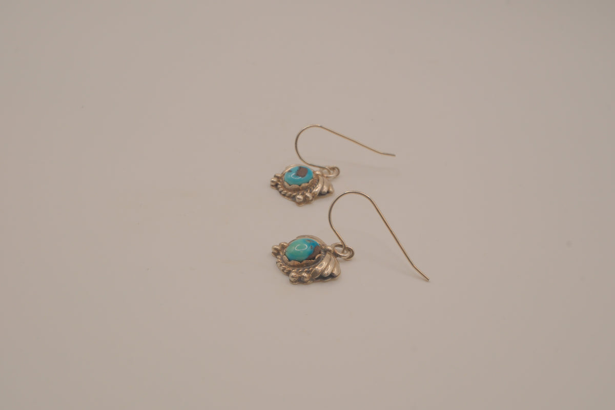 Sterling silver turquoise dangle earrings