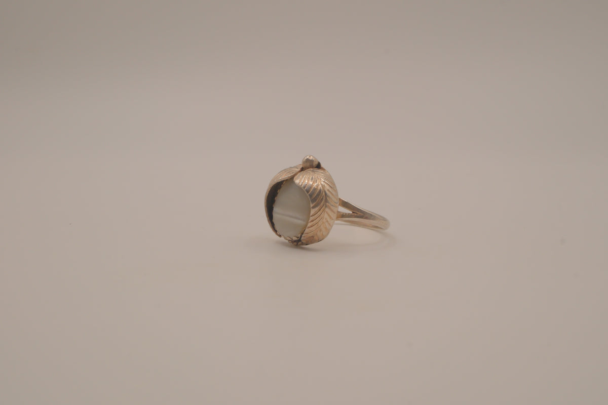 Sterling silver Navajo Cat's eye ring