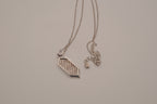 ELLE Two-Tone Sterling Silver Vertical Hexagon Necklace&nbsp;