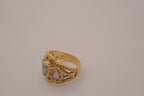 Vintage White Opal gold filigree ring