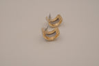 Vintage Weekenders chunky half-hoop earrings&nbsp;