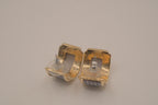 Vintage Weekenders chunky half-hoop earrings&nbsp;
