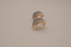Vintage Weekenders chunky half-hoop earrings&nbsp;