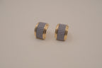 Vintage Weekenders chunky half-hoop earrings&nbsp;