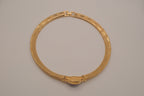 Vintage gold-toned Omega collar necklace