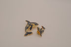 Sandy Cove cloisonné enamel orca Brooch and Pin