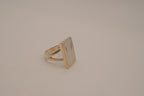 Vintage sterling silver mother-of-pearl statement ring