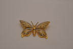 Vintage Spanish Damascene butterfly brooch