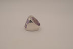Vintage Art deco Amethyst grid-pattern band ring