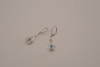 ELLE Sterling Silver Blue Topaz Dangle Earrings