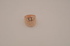 Vintage floral enamel dome ring