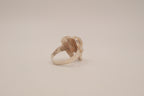 Vintage Sterling silver sculpted elephant ring