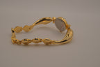 Vintage-style dolphin bracelet watch