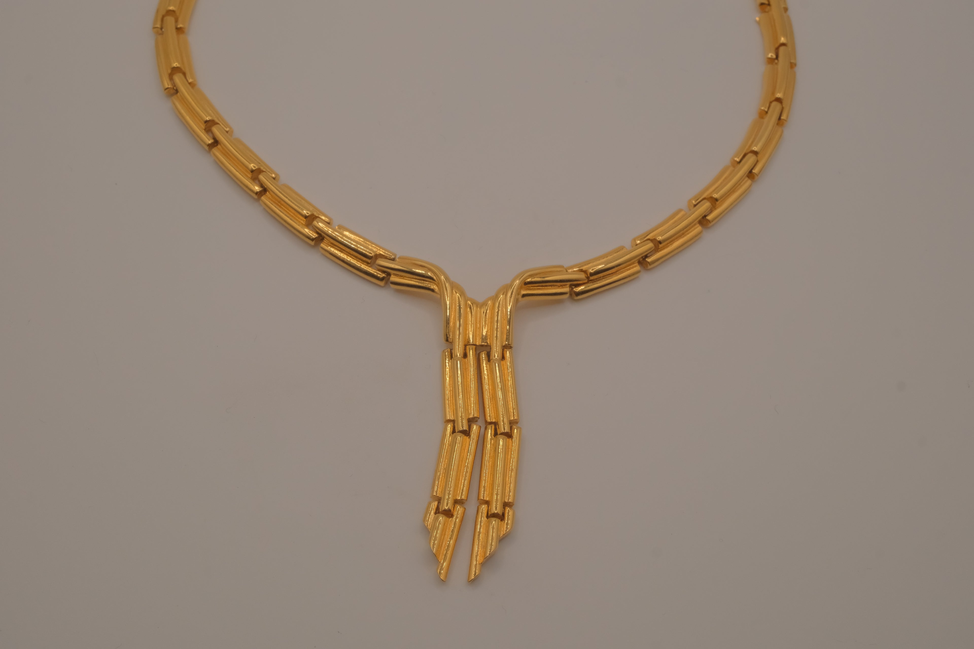 Vintage Mid-Century Art Deco cascade necklace