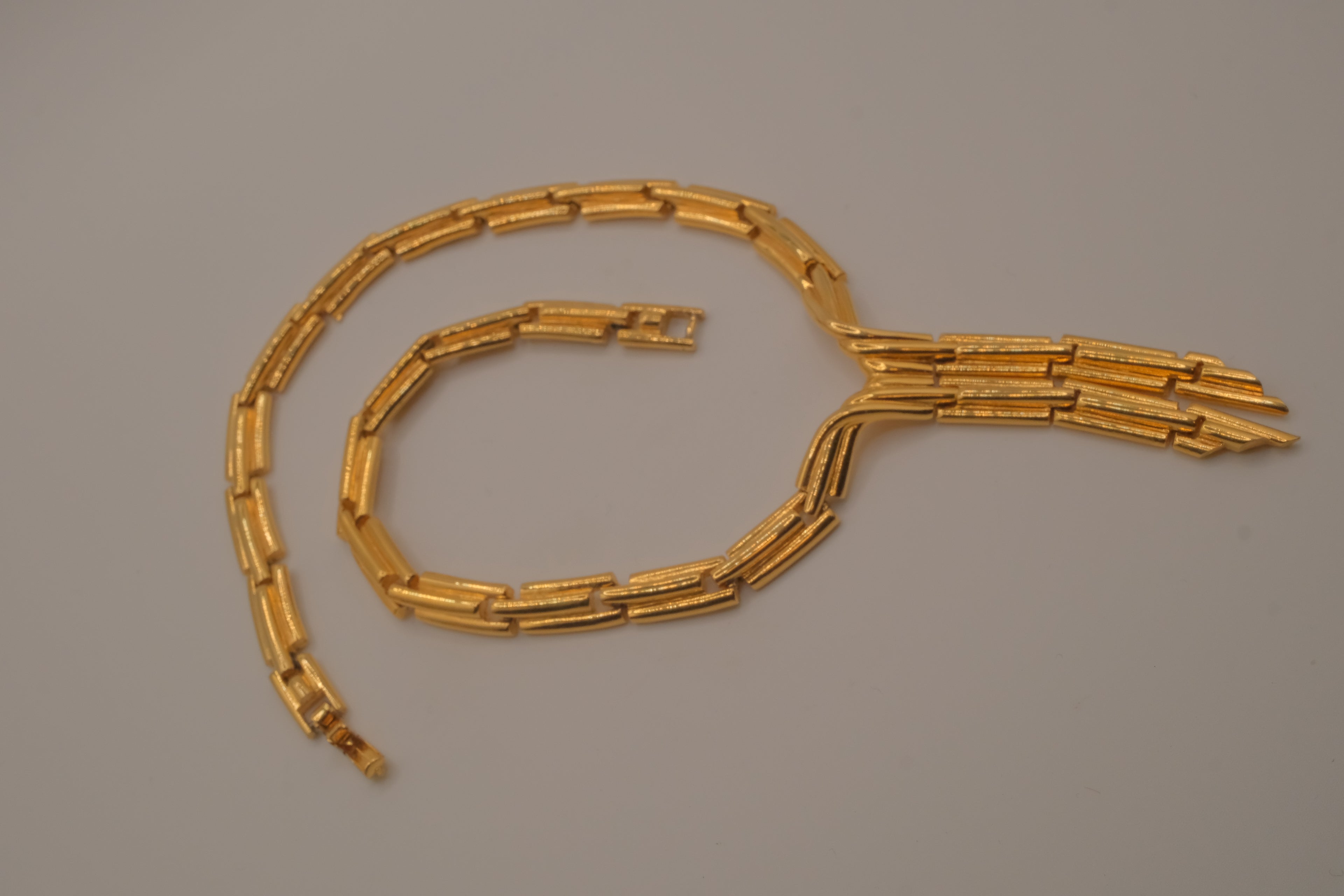 Vintage Mid-Century Art Deco cascade necklace
