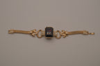 Vintage Victorian-style gold-tone link bracelet