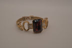 Vintage Victorian-style gold-tone link bracelet