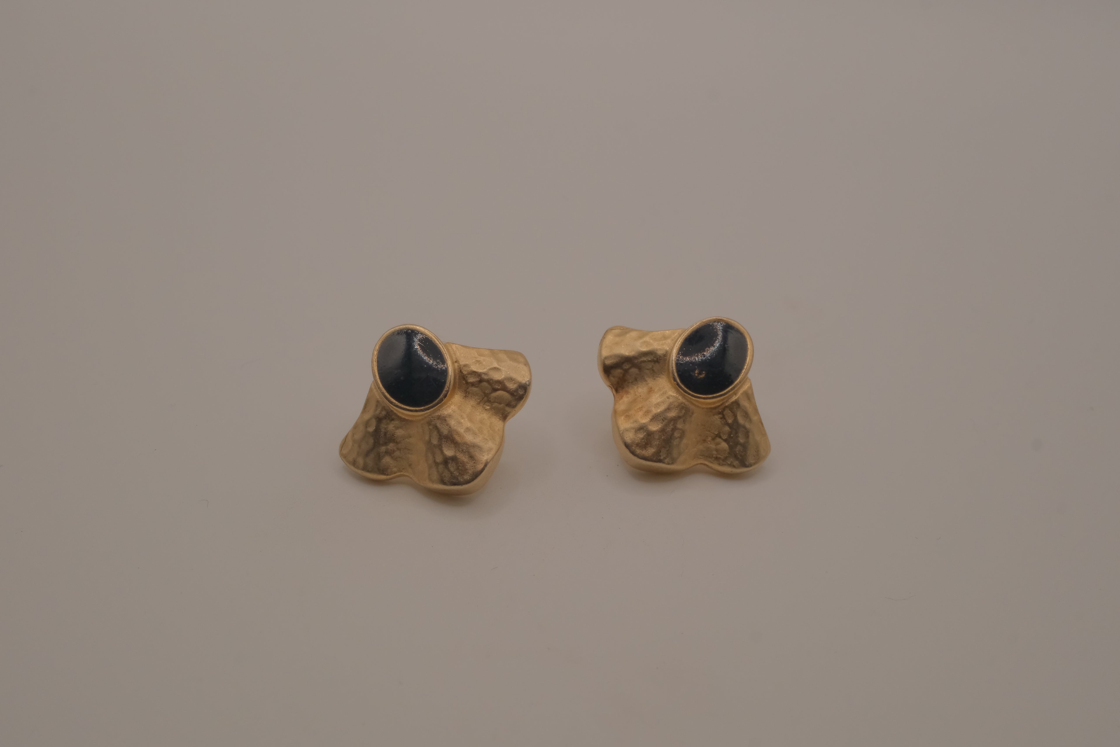Vintage-style modernist stud earrings