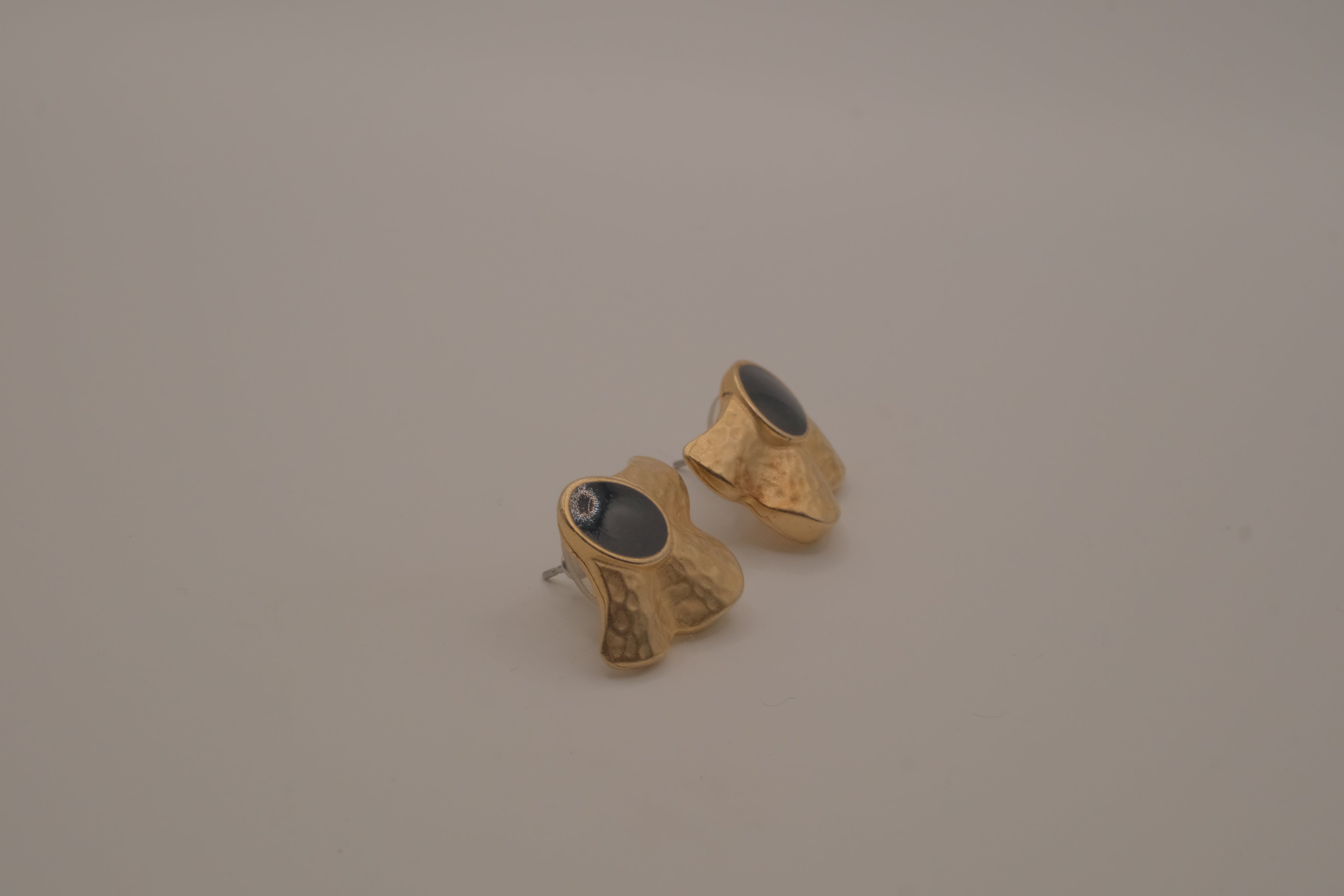 Vintage-style modernist stud earrings