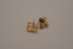 Vintage-style modernist stud earrings