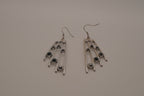 Sleek modernist drop earrings