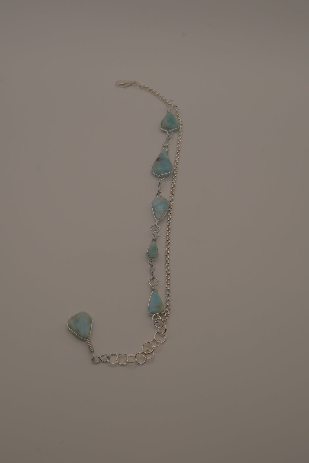 Reworked Larimar bracelet